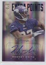 2013 Panini Prestige Rookie Extra Points Blue Signatures Rodney Smith Auto 0o9