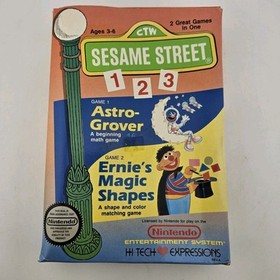 Sesame Street ABC: Ernie&rsquo;s Big Splash - Cartridge + Box - Nintendo Nes - Tested