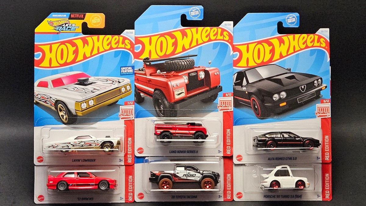Hot Wheels Red Edition Target Exclusive Lot Set Custom - You