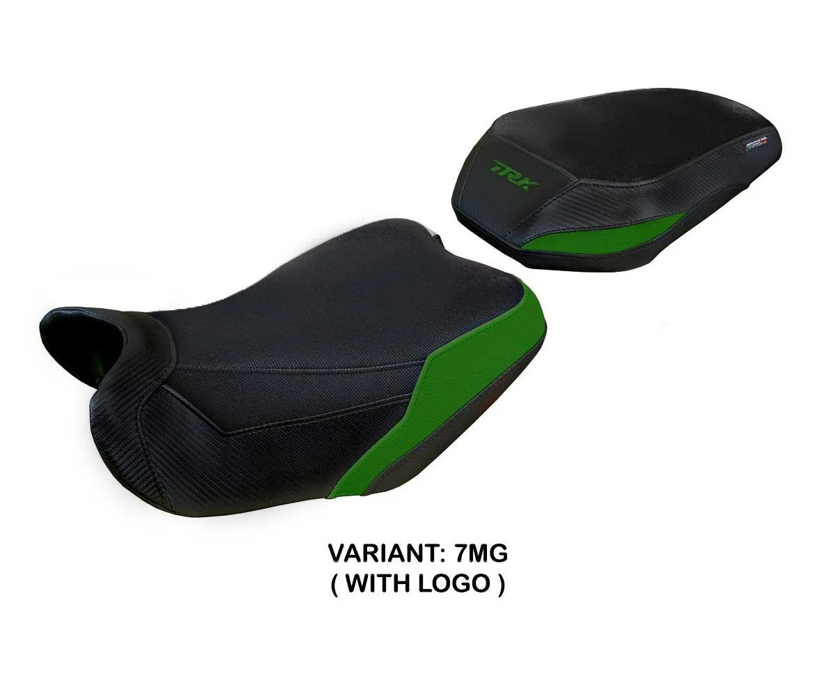 Seat cover Taisha Green Military MG + logo Tpz comp BENELLI TRK 702 2023 2026