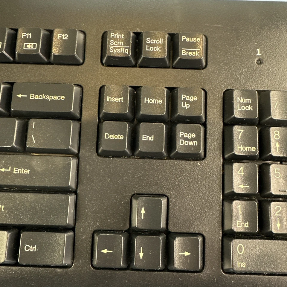 HP USB Wired Keyboard KB BLACK 672647-003 CORDED CABLE Windows MAC ⌨️⌨️ - image 4 of 4