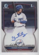 2023 Bowman Chrome Prospect Auto Yeiner Fernandez #CPA-YF Auto 0o6m