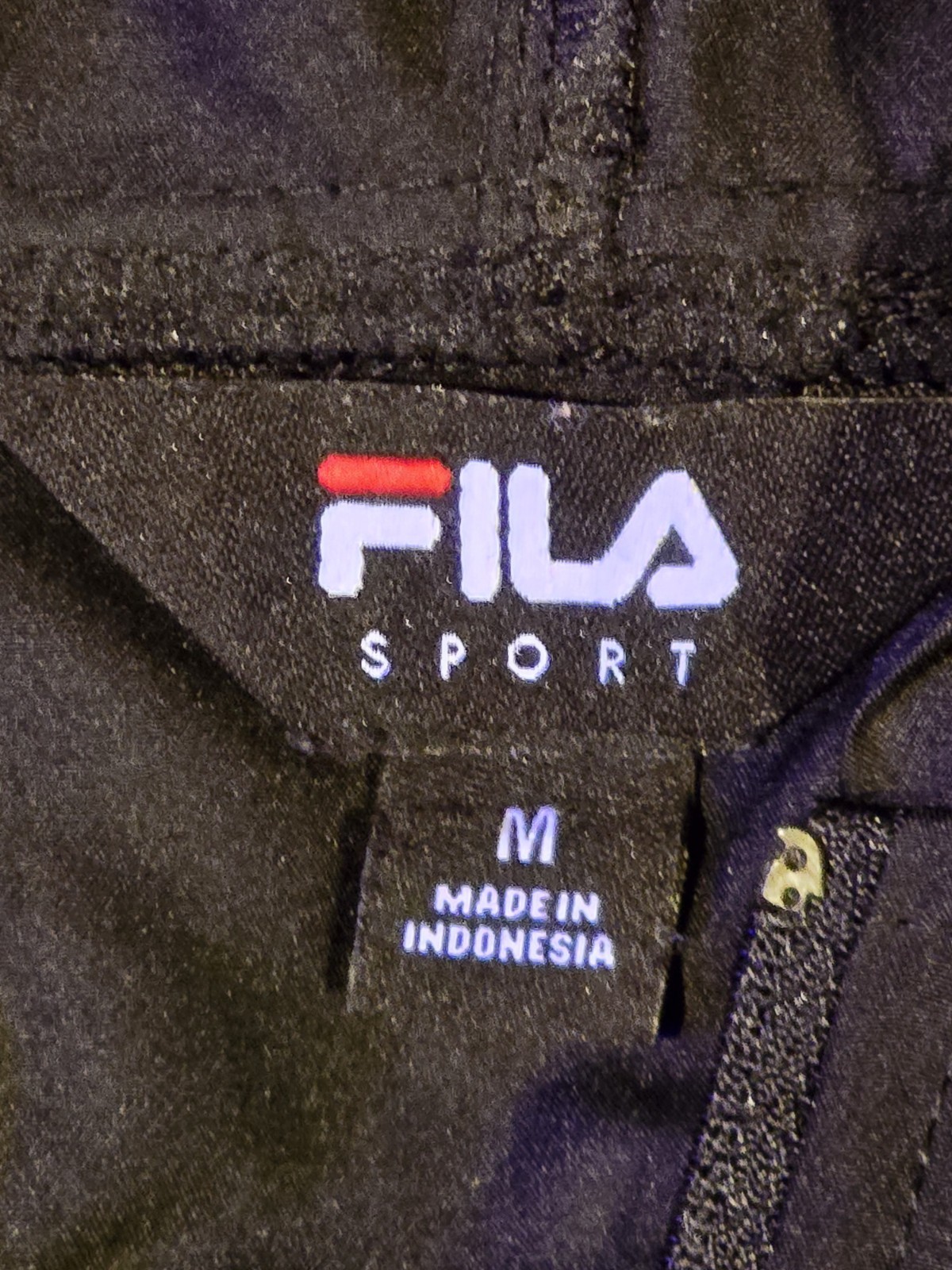 Fila giacca a vento con cappuccio donna taglia M nera