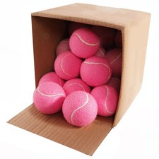 27 Pack Tennis Balls PressureLess Training Bulk for Youth Beginners Pink