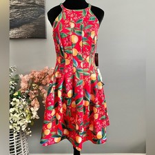 Vince Camuto Women's Sleeveless Halter Fit & Flare Dress Size 8