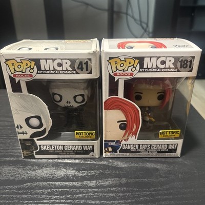 MCR Gerard Way Funko Pop Lot Of 2 Hot Topic Exclusive BOX DAMAGE