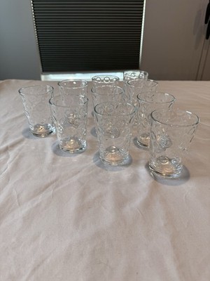 Pasabahce Juice Glasses 6 oz. Circular Design Clear Set of 10