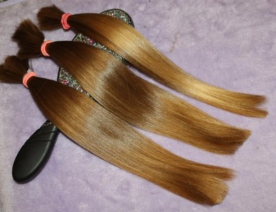HAIR REBORN WIG 12 IN 2.8oz BABYFINE MEDIUM GOLDEN BLONDE PONYTAILS F76