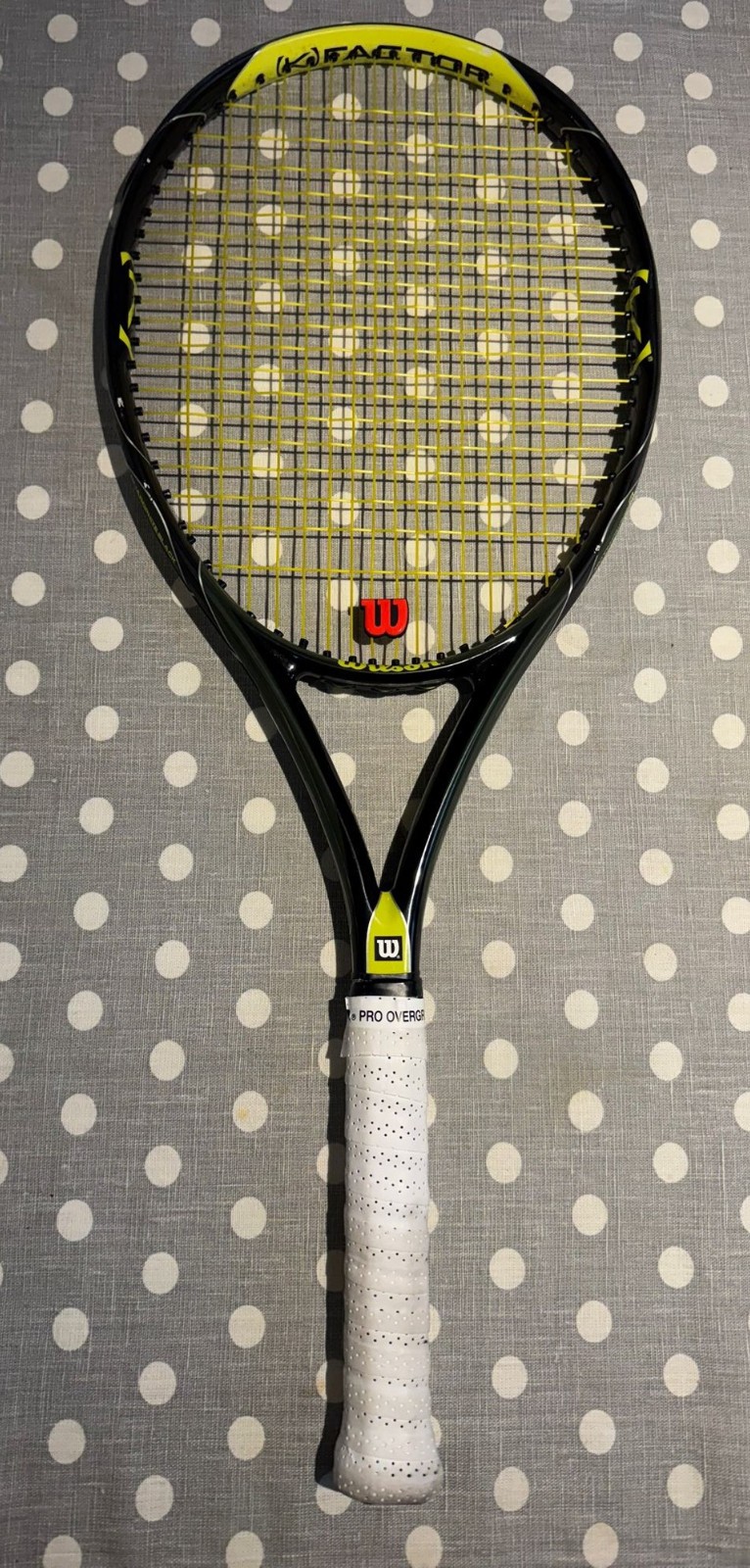 Wilson [K] Racchetta da Tennis Pro Open K Factor, Impugnatura L24 1/4 piatto 100