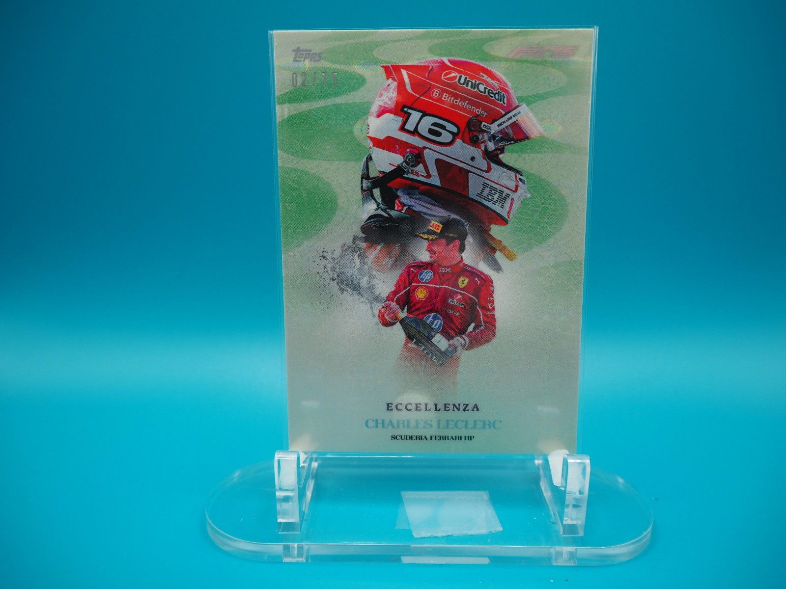 2025 Topps F1 Eccellenza La Passione Charles Leclerc Green 2/75
