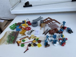 Schlümpfe Konvolut Ersatzteile Zubehör Diverses