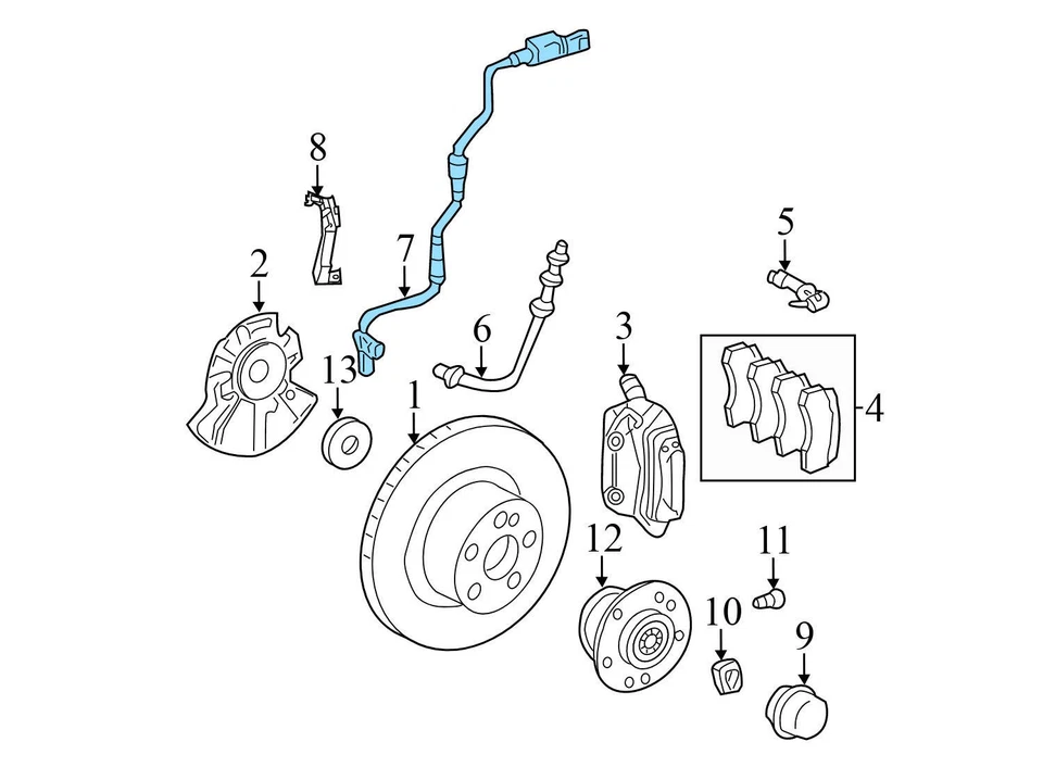 2002-2008 MERCEDES-BENZ SL55 AMG - Front ABS / Wheel Speed Sensor 2305401917 - Image 3 of 4
