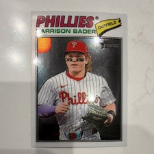 Topps 2026 Heritage Harrison Bader Phillies Chrome #357