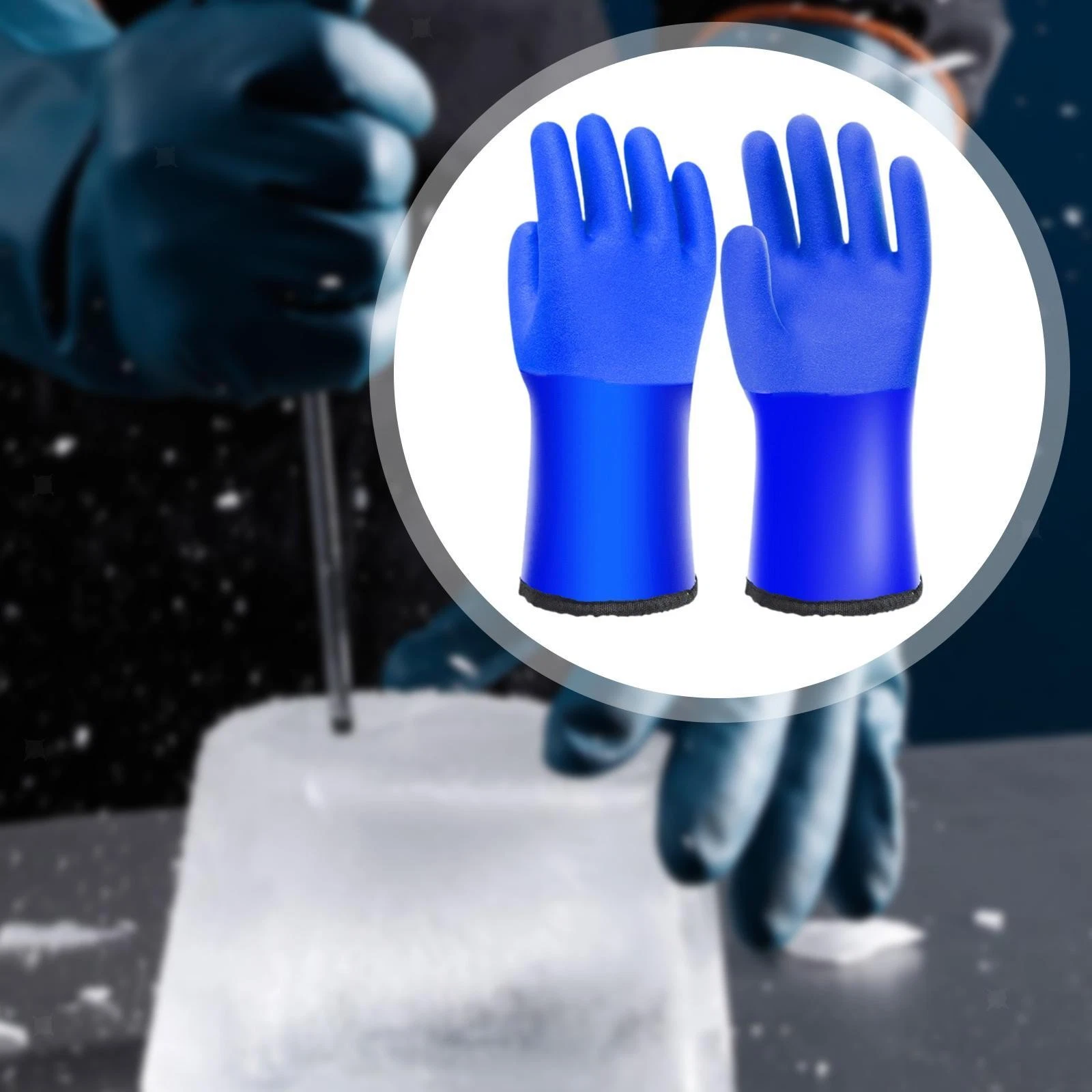 Winter Work Gloves Comfortable Thick Waterproof for Running Ranching Cycling