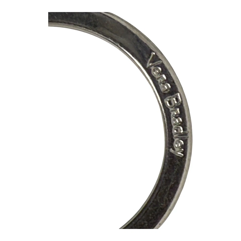 Vera Bradley Lanyard Green Paisley Ring Clip for Keys Zip ID Purse Tote Backpack - Image 3 of 4