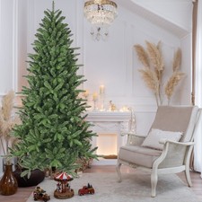6ft Artificial Christmas Tree, 1168 Branch Tips, Full Lush Hinged Pine