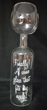 Original Wine Bottle Glass Holds a full bottle of wine 750ml BigMouth Inc.