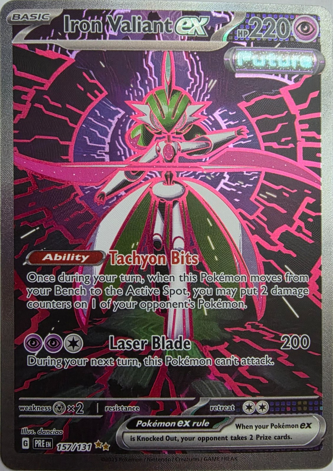 Pokémon | Iron Valiant ex 157/131 | Prismatic Evolutions | SIR | NM/Mint