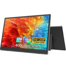 Portable Monitor 14 inch FHD 1920  1200P USB C HDMI Ultra-Slim IPS Travel Displ