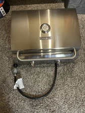 Cuisinart Chef's Style Tabletop Portable Propane Gas Grill, Stainless Steel