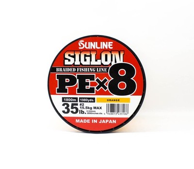 Sunline P.E Linie X8 Siglon 1800M P.E 2 35LB Orange (3186)