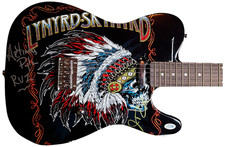 Lynyrd Skynyrd Signed Autographed Custom Graphics Guitar AFTAL UACC ACOA