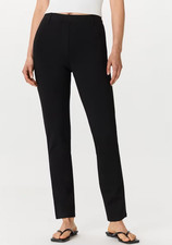 Quince Black Ultra-Stretch Ponte Pants 4 pockets Tall L NWT Bin-O