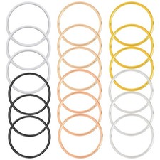 18 Pack Metal Dream Catcher Rings Macrame Hoop Round Frame DIY Craft Supplies