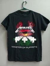 Metallica Master of Puppets Shirt SIZE Small 2017 Blackout Merch Spencer's Gifts