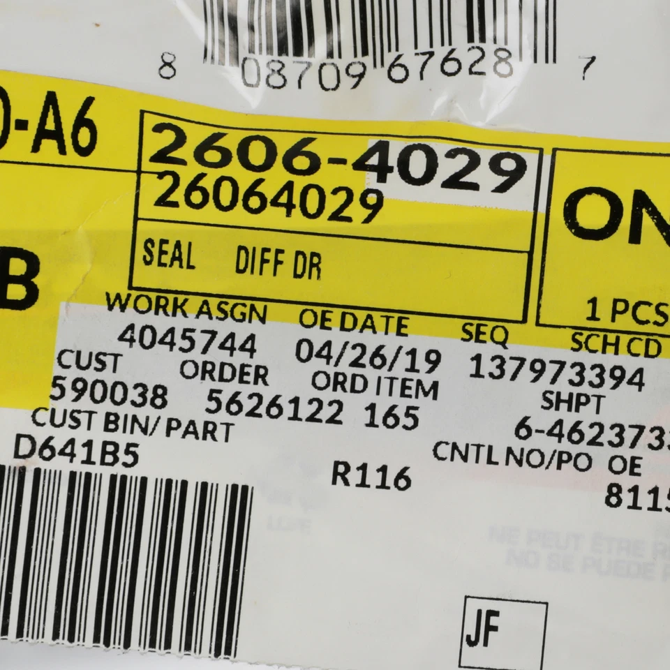 OEM NUEVO GM Diferencial Trasero Piñón Sello Cadillac Chevrolet GMC Hummer 26064029 Foto 3 de 3