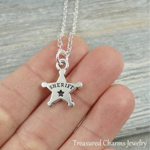Sheriff star necklace deals