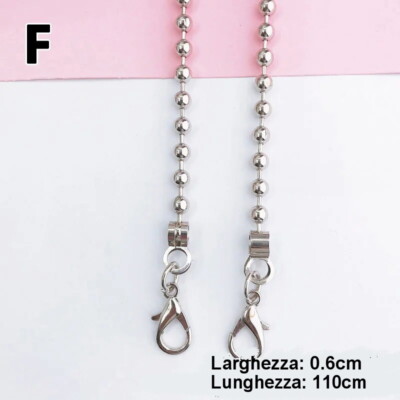 LUNYY Moda 12mm Borsa Catena Di Ricambio Staccabile Oro Metallo Borsa Della Borsa Catena Fai Da Te Tracolla Tracolla Maniglia Della Cinghia Per O Bag - Foto 5