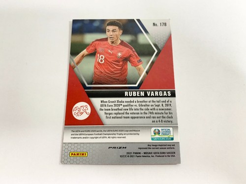 Ruben Vargas Reaktivgold 2021 Panini Mosaik UEFA Euro-Fußballkarte # 178 - Bild 2 von 3