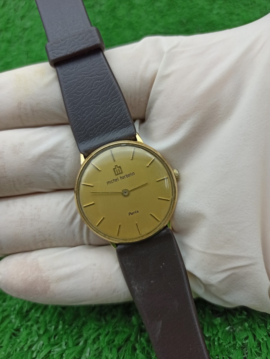 Iconic MICHEL HERBELIN Paris Original Vintage 90s Manual Winding