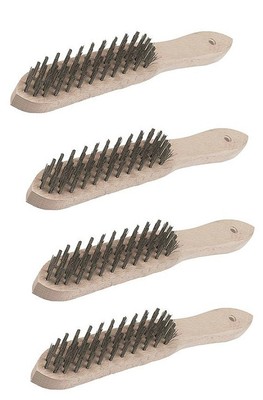 Schwerlast Drahtbürste 4er-Pack zum Selbermachen entfernen Rostfarbe Waage Ingenieure Mechaniker