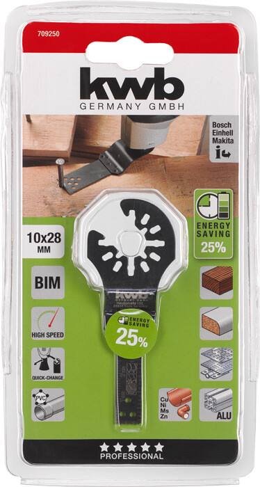 Lama Dritta KWB per Utensile Multifunzione Energy Saving Bi-metallo 22x48mm cod.