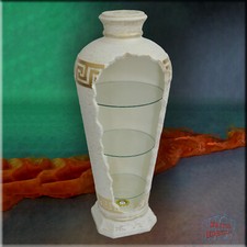 Regal Vitrine Griechische Amphore Bar Rundregal Modern Eckvitrine Mäander 127 cm