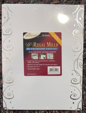40 Regal Mills Premium Papers Swirls 8.5" x 11" Heavyweight Paper Acid Free