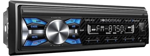 Soundstream Single DIN Car Stereo Receiver & 2 Pair 300W 6.5" Coaxial Speakers - Picture 3 of 8