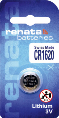 1 x Einzelblister CR1620 RENATA 1620 Lithium 3 Volt Knopfzelle Batterie 3v