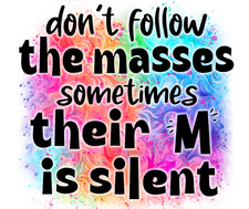 Don't Follow, Mouse Pad, Sublimated, Can Personalize, Made to Order mp225