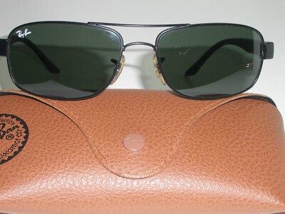 RAY-BAN RB3273 57[]17mm G15 UV SLEEK BLACK FLIGHT FUGITIVE  display picture 2