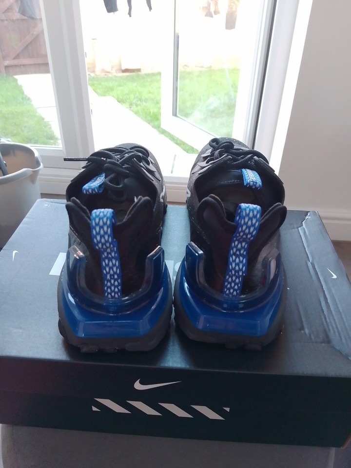 Bnwb,Nike React Vision Trainers,Colour Black,Blue in Size UK 10/EU 45