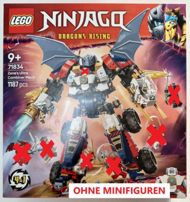   LEGO  Ninjago 71834   Zanes Ultra-Kombi-Mech (ohne Minifiguren) Neu