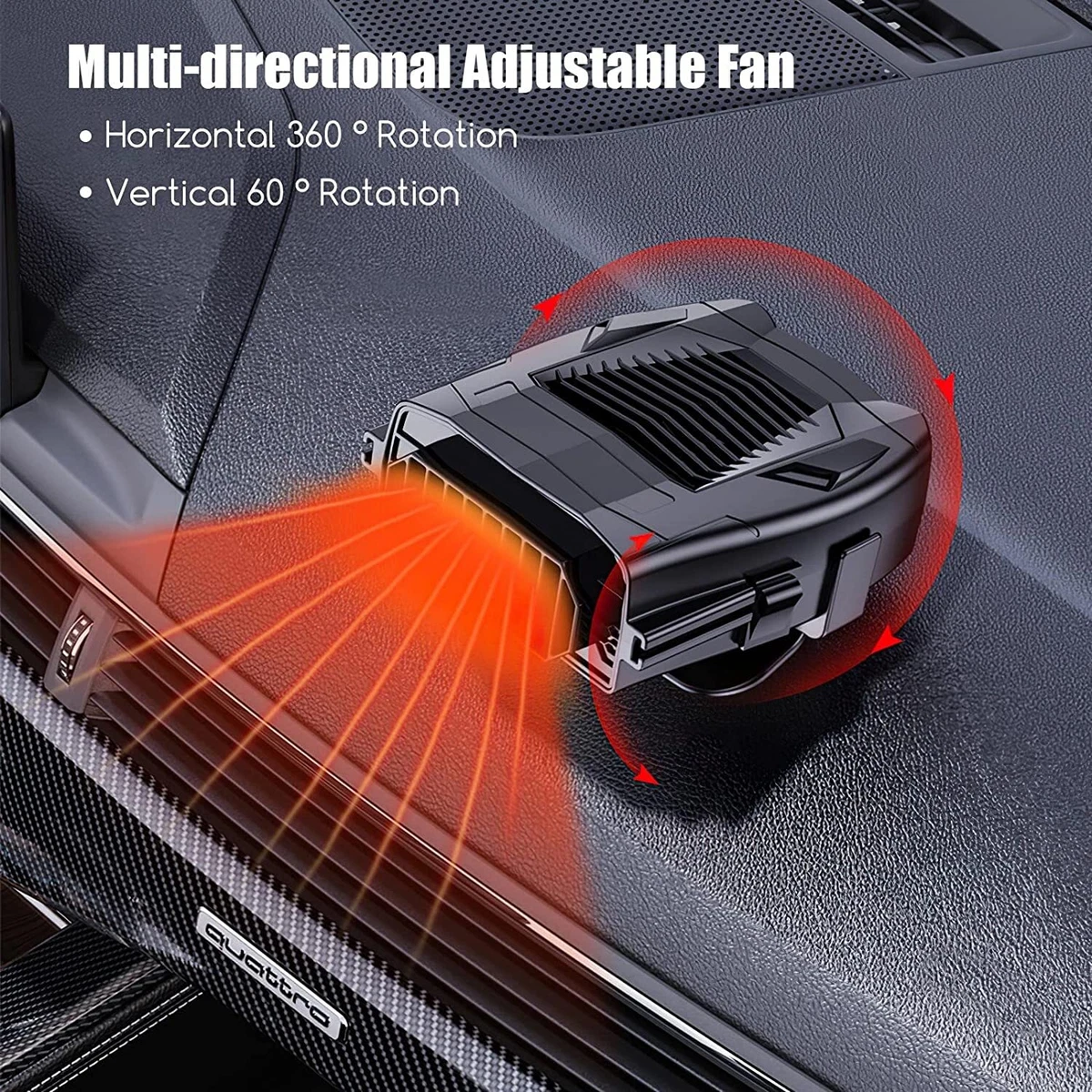 12V DC Portable Car Truck Auto Electric Heater Heating Fan Defroster  Demister | eBay