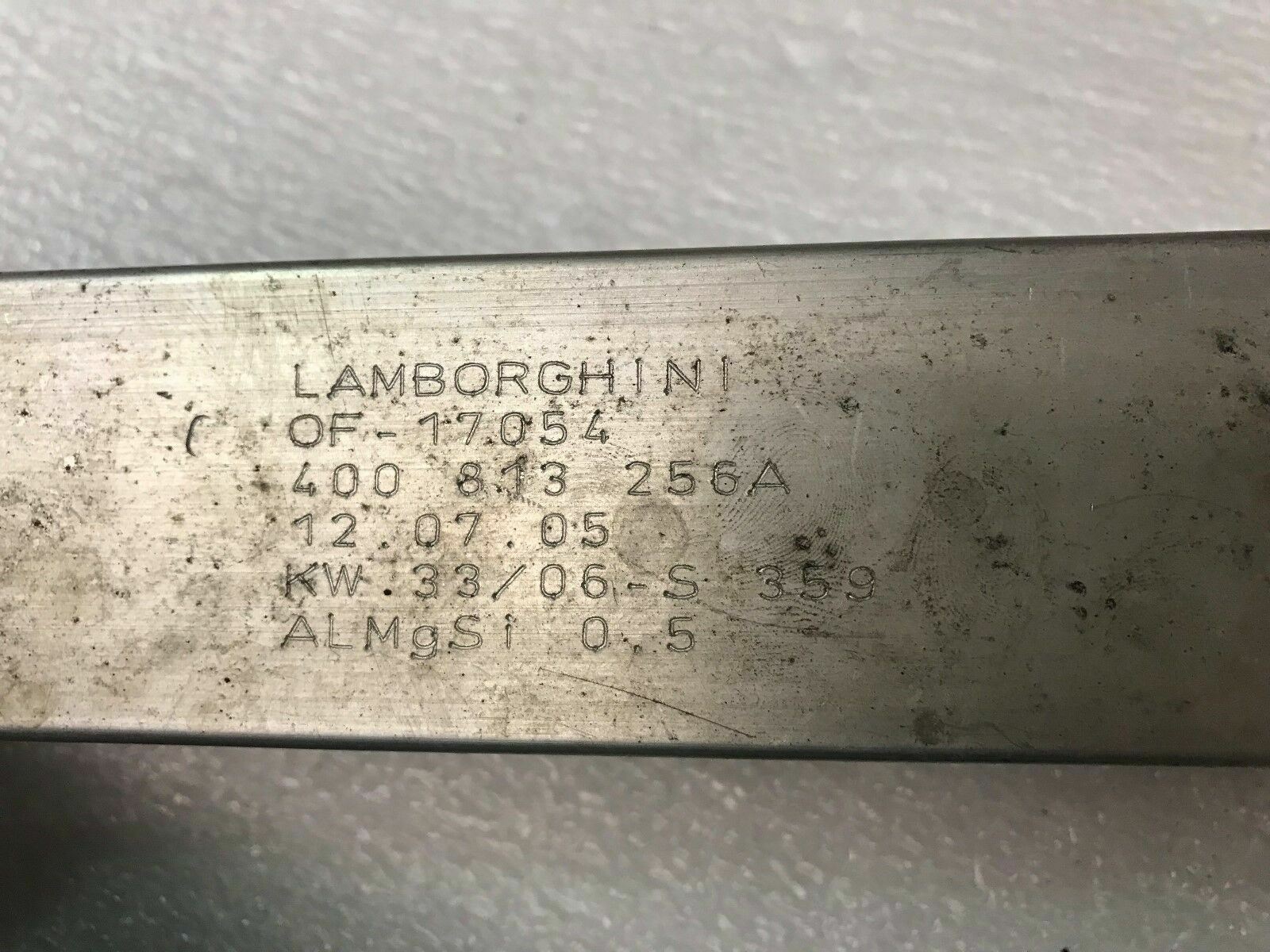 LAMBORGHINI GALLARDO REAR RIGHT BUMPER REBAR SUPPORT BRACKET OEM 400813244