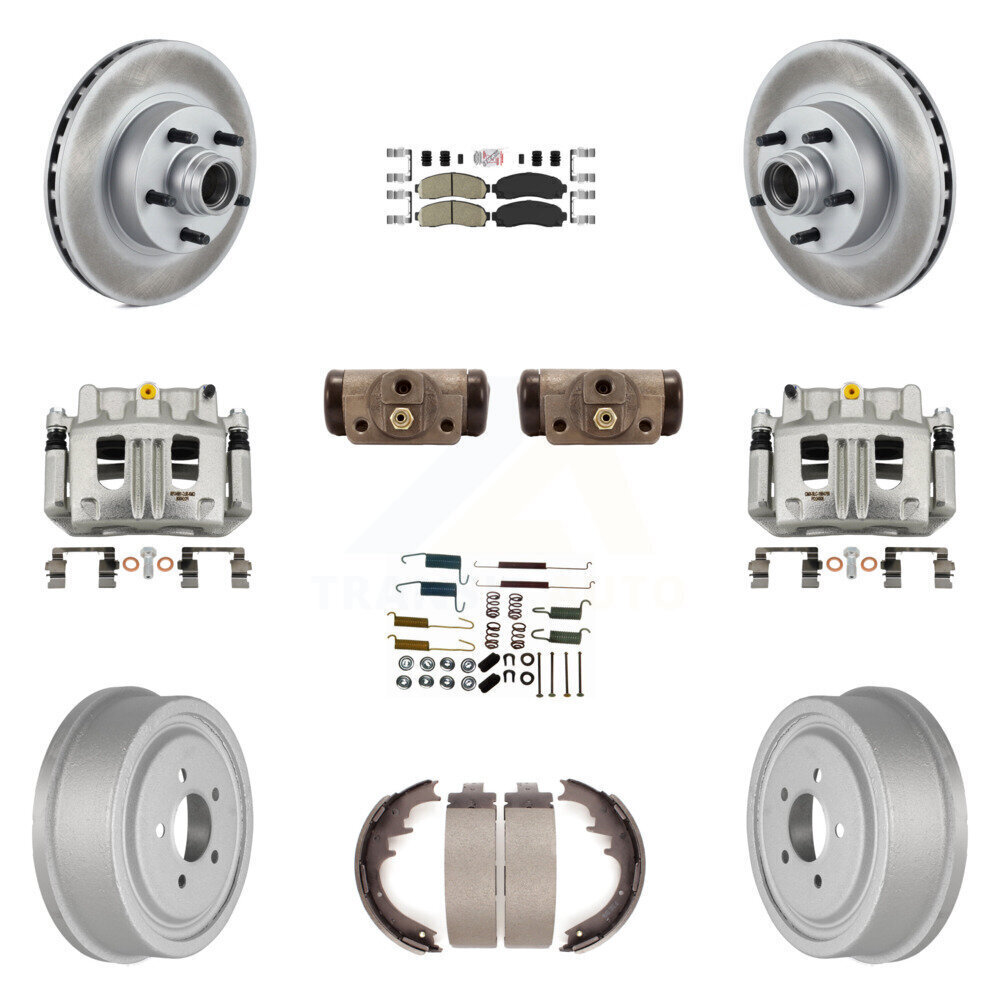 High-Performance Front Rear Disc Brake Caliper Coating Rotor Drum Ceramic Pad Shoes Cylinder Kit for Enhanced Durability and Safety