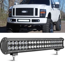 20 inch 126W LED Work Light Bar Dual Row Spot Flood Combo 4WD Truck SUV ATV UTV