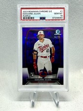 Edouard Julien RC 2023 Bowman Chrome Sapphire Purple /25 PSA 10
