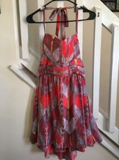 EUC WOMENS GUESS HALTER DRESS SZ 6